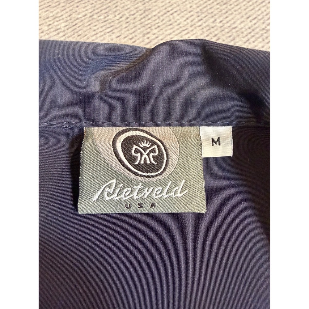 Rietveld USA Mens Navy Blue Rick Rietveld Graphic Surf Art Button Up Shirt M - Picture 5 of 5